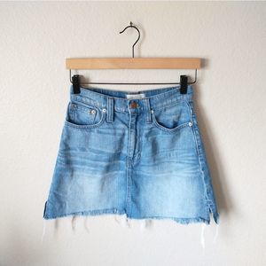3 for $20 | Madewell Women's Cutoff Distressed Denim Skirt | 24